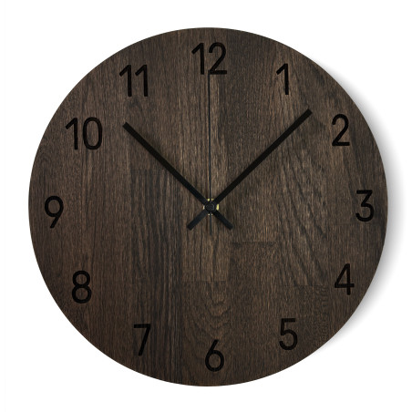 Oak wall clock with luxurious design - MATKON
