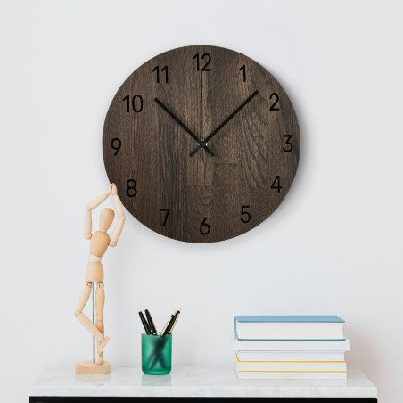 Minimalist wooden clocks are a unique wall decoration that will appeal to lovers of natural style.