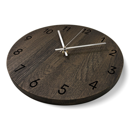 Oak wall clock with luxurious design - MATKON