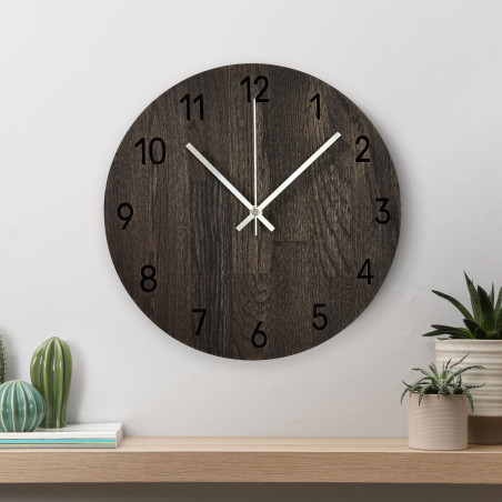 Elegant wooden clock with modern design