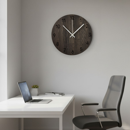 Oak wall clock with luxurious design - MATKON