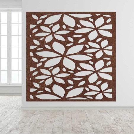 copy of Wooden wall decoration flowers square- SAJFO
