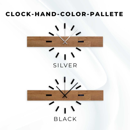 Simple and inexpensive wooden clock as a universal wall decoration.