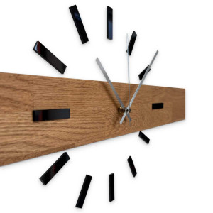 Simple and inexpensive wooden clock as a universal wall decoration. 2