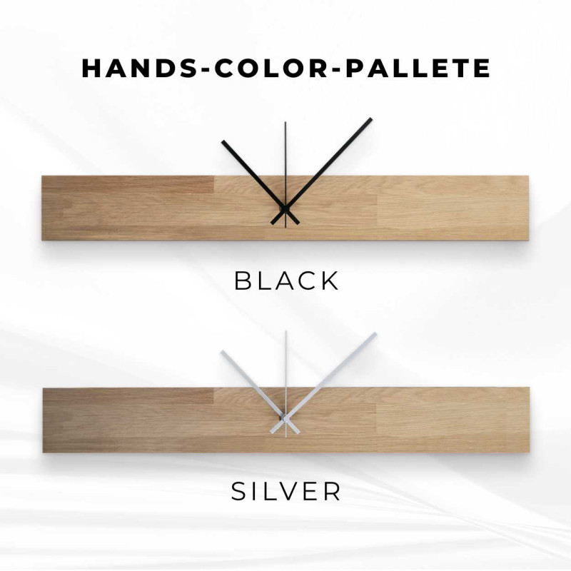 Scandinavian Oak Wall Clock, Modern Minimalist...