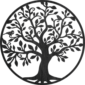 Wooden picture of the tree of life and harmony 2