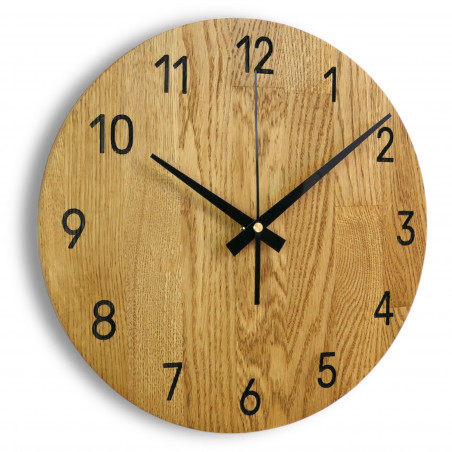 Elegant clock made of high-quality oak wood