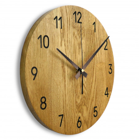 Elegant clock made of high-quality oak wood