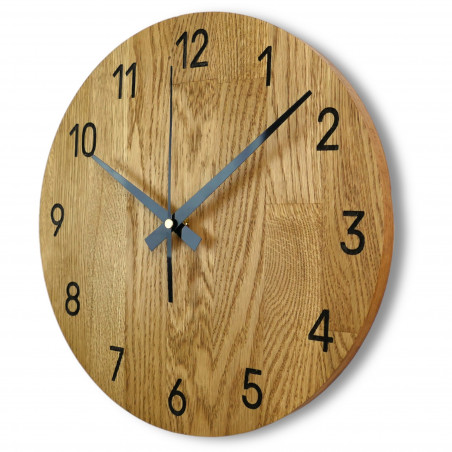 Elegant clock made of high-quality oak wood