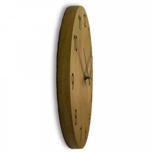 Wooden wall clock made of oak wood 2