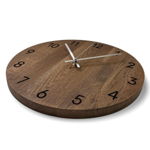 Minimalist wooden clock as a design decoration 2