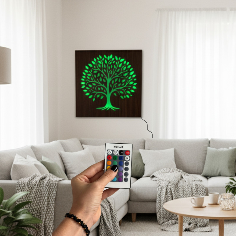 LED picture Tree of Life - wooden decoration with backlight