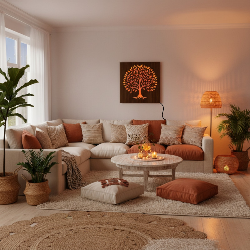 LED light painting for the living room, bedroom or office