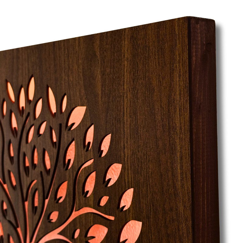 LED Tree of Life Wooden Wall Art: Backlit...
