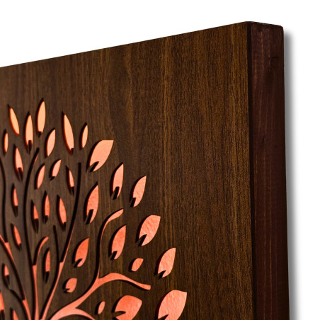 LED Tree of Life Wooden Wall Art: Backlit Nature Decor – KROWE