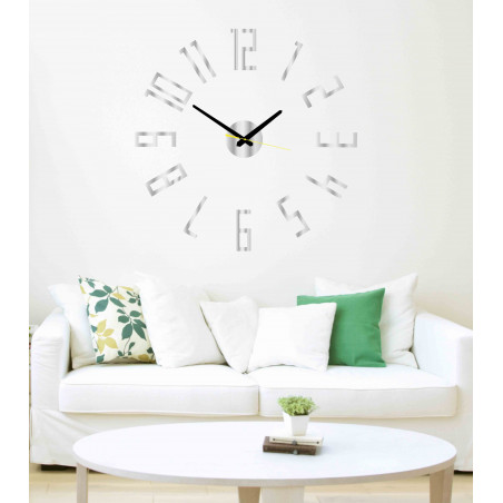 Modern wall clock made of plastic. Own production, X-momo