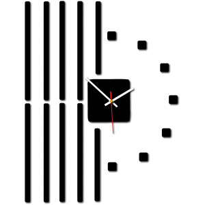 Modern wall clock made of plastic. Own production, X-momo 2