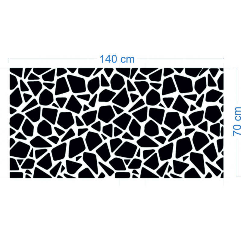 Modern decorative mirrors. Mirror and colored wall stickers, 3D stickers made of acrylic