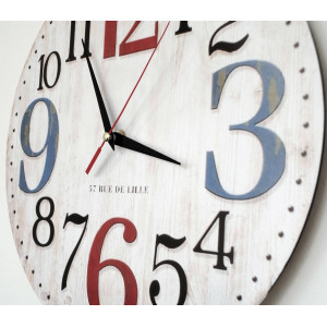 Wooden clock picture ROSE . Fi 34 cm 2