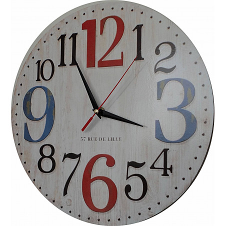 Wooden clock picture ROSE . Fi 34 cm