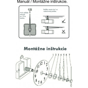Modern adhesive wall clock with Roman numerals, mirrored. 2