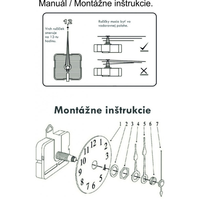 Modern adhesive wall mirror clock on the wall black