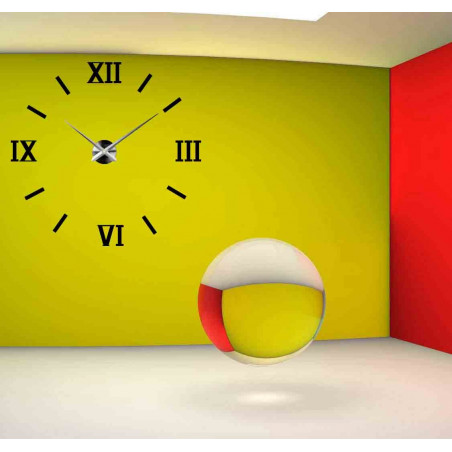 Stick-on wall clocks,luxury stent clocks,plastic clocks