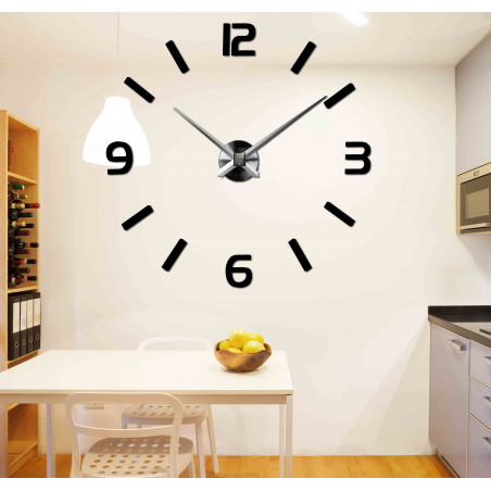 Adhesive wall clock, luxury wall clock, plastic clock