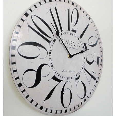 Decorative wall clock with numbers, modern design
