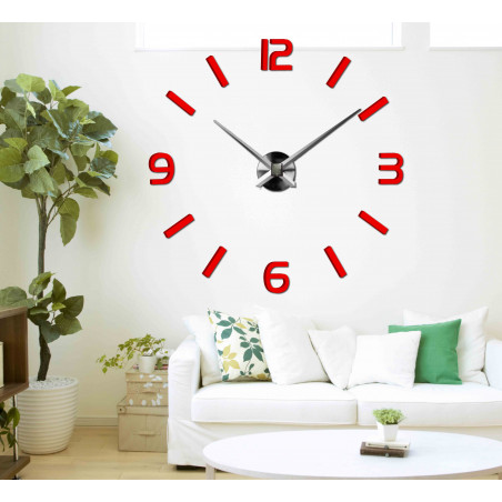 Adhesive wall clock, luxury wall clock, plastic clock