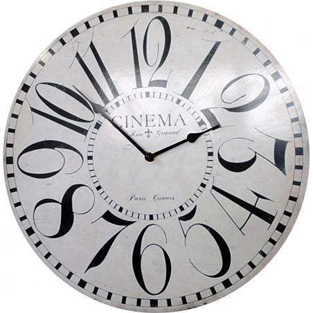 Clock made of wood cinema MDF . Fi 34 cm