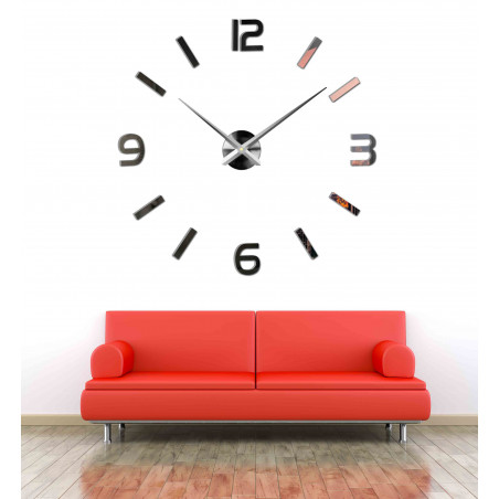 Adhesive wall clock, luxury wall clock, plastic clock