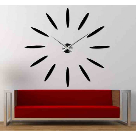 Stick-on wall clocks,luxury stent clocks,plastic clocks