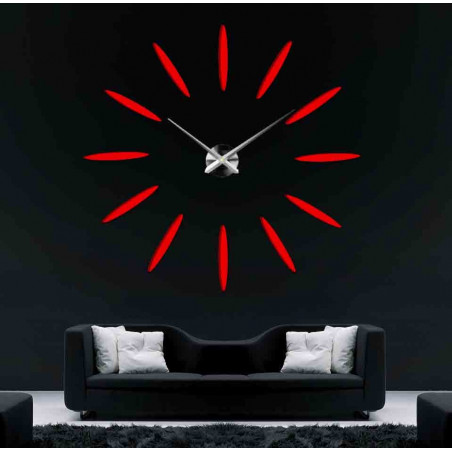 Stick-on wall clocks,luxury stent clocks,plastic clocks