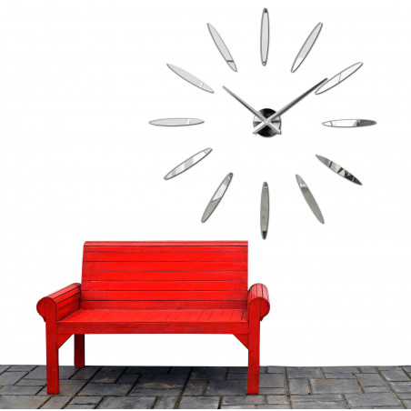 Stick-on wall clocks,luxury stent clocks,plastic clocks