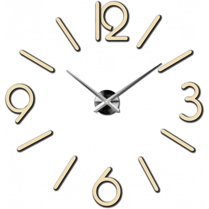 Stick-on wall clocks,luxury stent clocks,plastic clocks