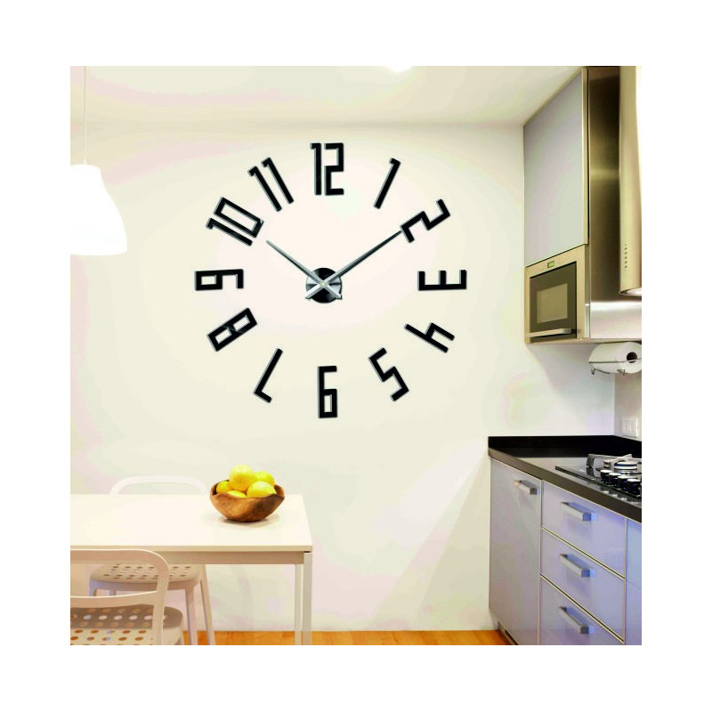 Adhesive wall clock, luxury wall clock, plastic clock