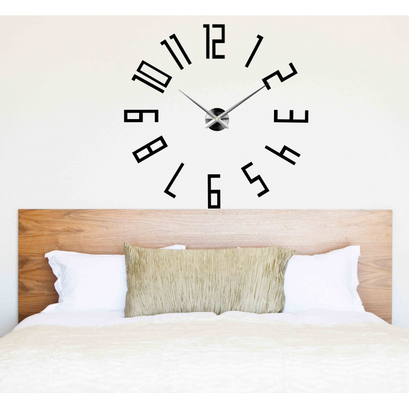 Adhesive wall clock, luxury wall clock, plastic clock