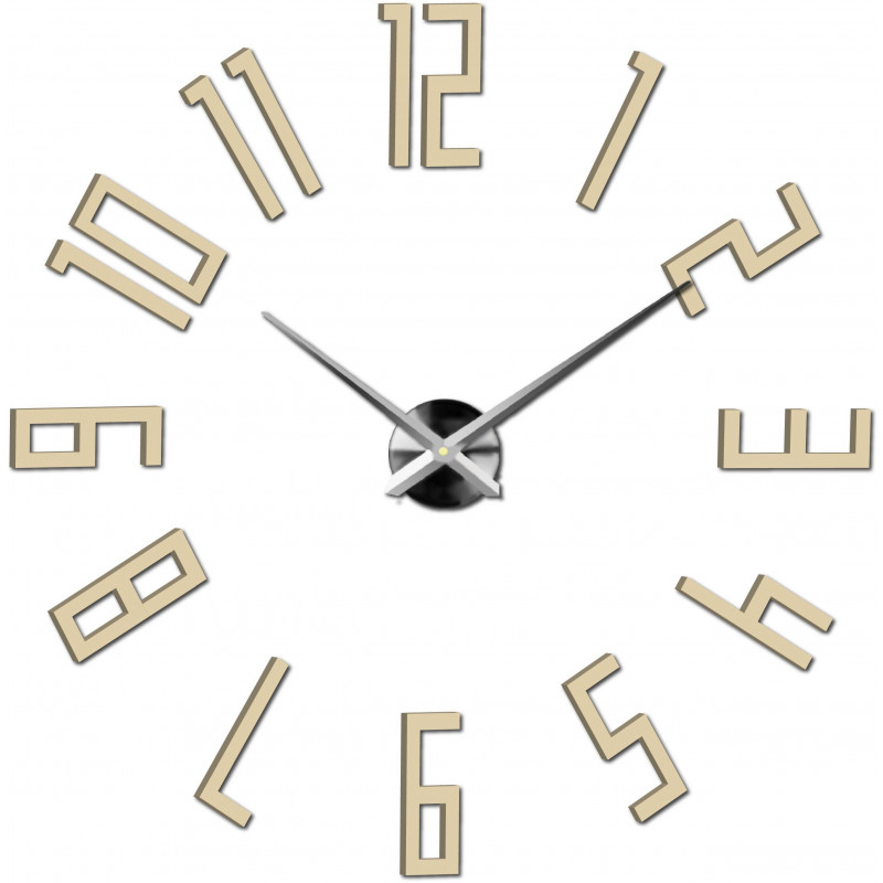 Adhesive wall clock, luxury wall clock, plastic clock