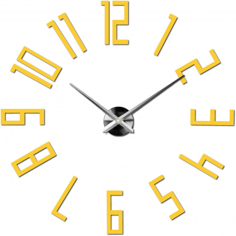 Adhesive wall clock, luxury wall clock, plastic clock