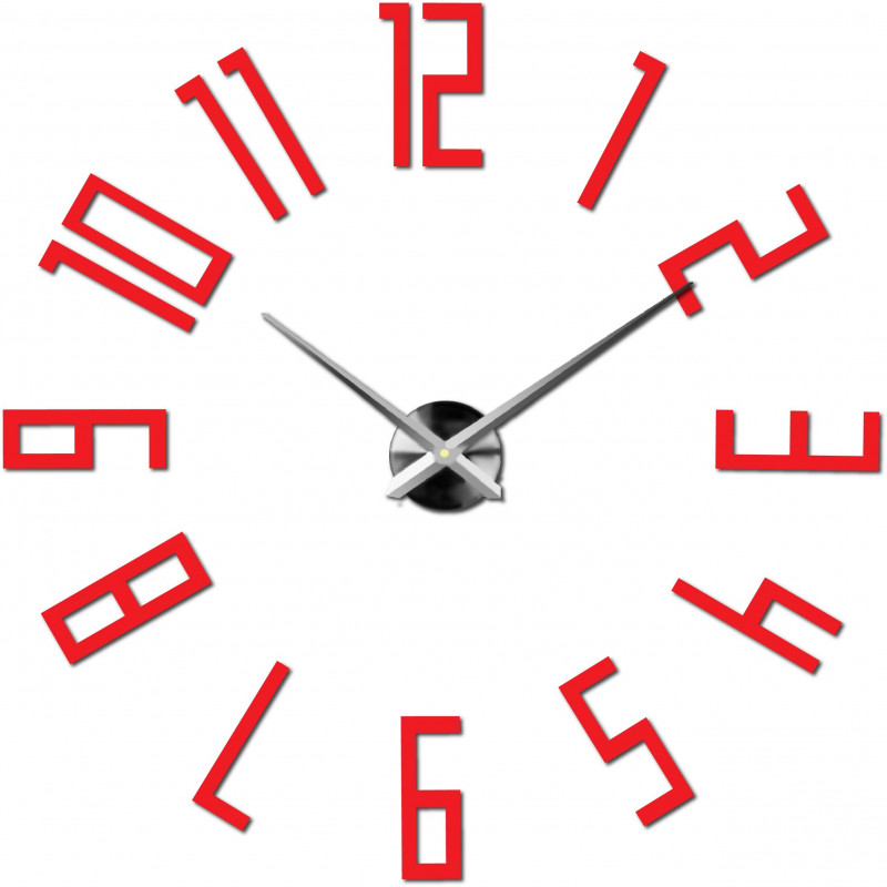 Adhesive wall clock, luxury wall clock, plastic clock