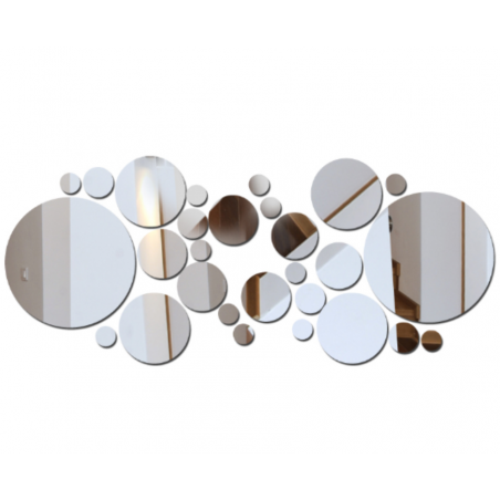 Decorative mirrors. Mirror wall sticker, as a picture or decoration, 3d acrylic sticker