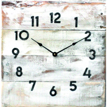 Wooden clock on the wall of wood clock, large clock