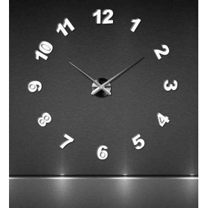 Adhesive wall clock, luxury clock on stent, plastic clock