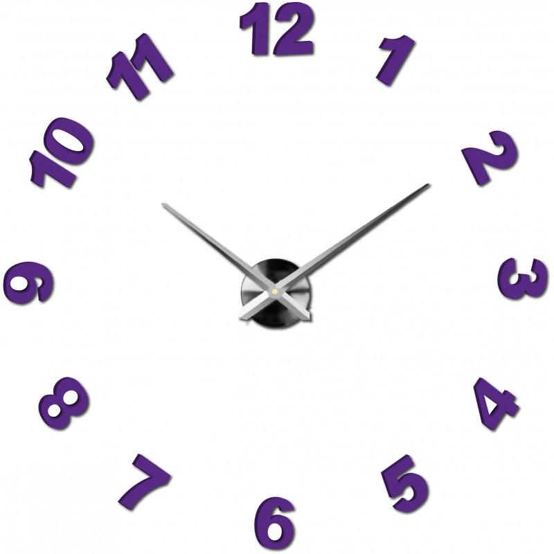 Adhesive wall clock, luxury clock on stent, plastic clock