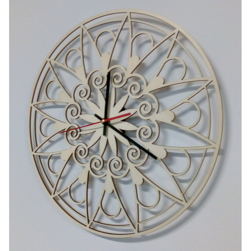 Modern Wall Clock, Wall Clock as a Gift, 3D Clock Mandala.