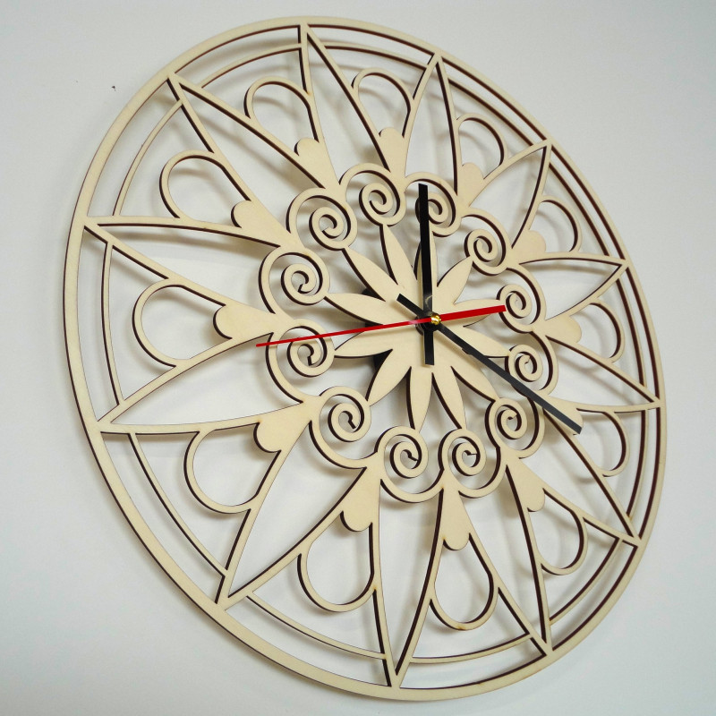 Modern Wall Clock, Wall Clock as a Gift, 3D Clock Mandala.