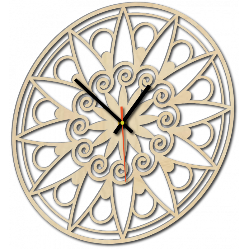 Modern Wall Clock, Wall Clock as a Gift, 3D Clock Mandala.