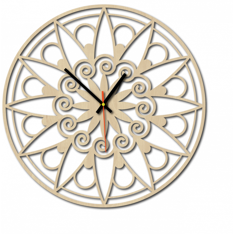 Modern Wall Clock, Wall Clock as a Gift, 3D Clock Mandala.