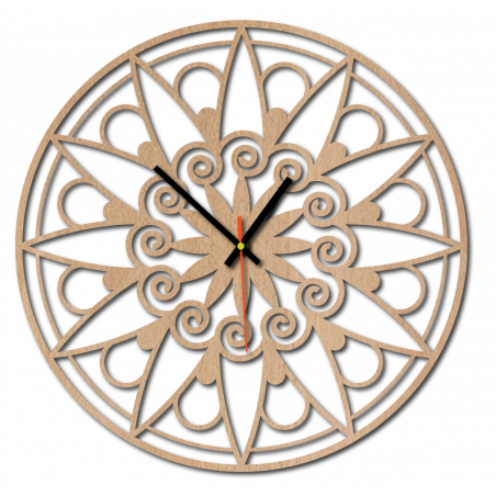 Modern Wall Clock, Wall Clock as a Gift, 3D Clock Mandala. Modern Wall Clock, Wall Clock as a Gift, 3D Clock Mandala.